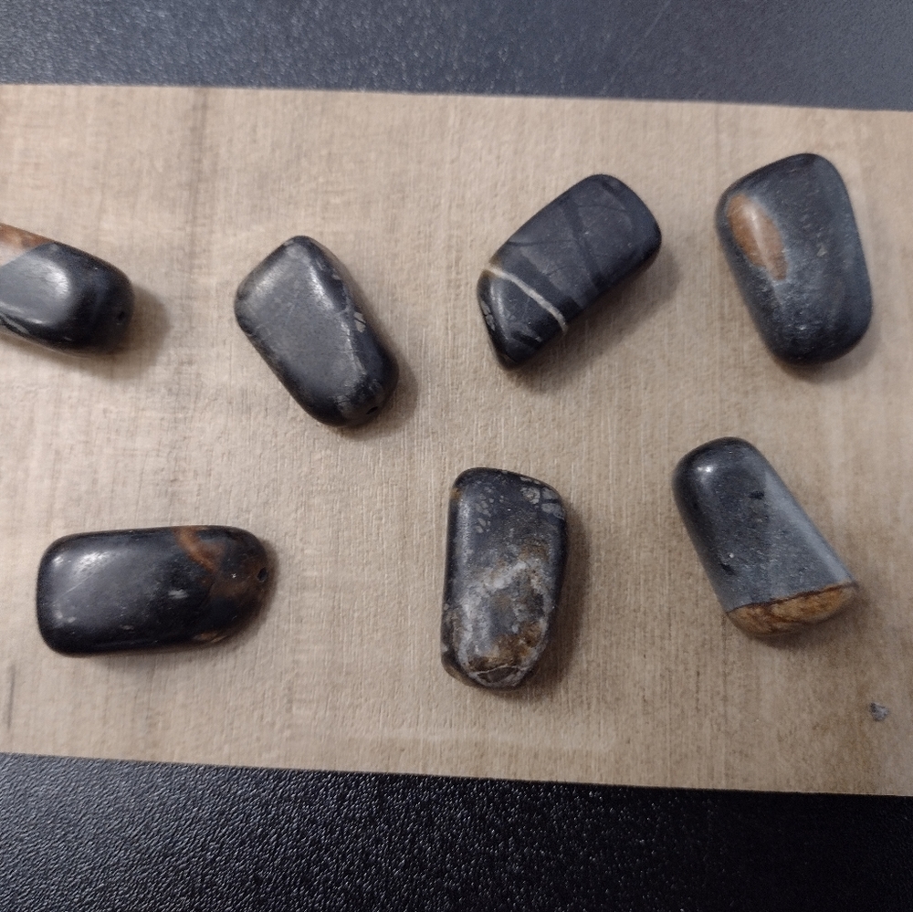 Picasso marble beads